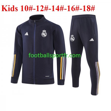 Real Madrid Enfant Ensemble Vestes d'entrainement Bleu 2023-2024
